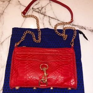 Rebecca Minkoff MAC Mini Crossbody Bag Red Snake